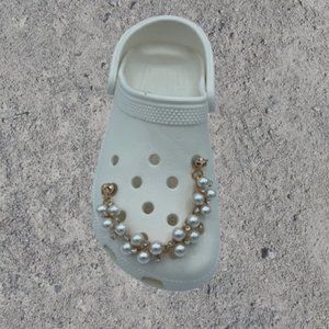 2pcs Pearl Clog Chain Charms